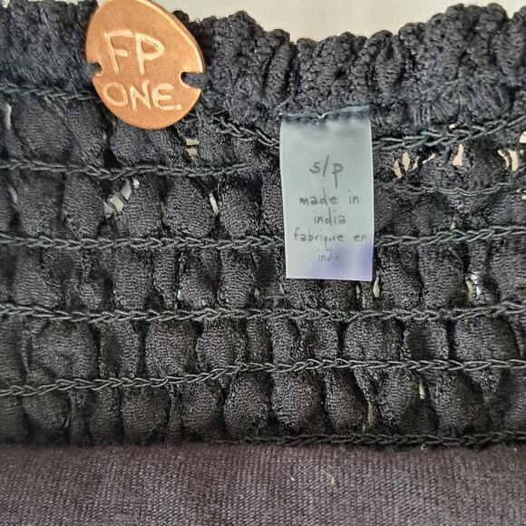 Free People Adella Corset Maxi Dress Black Strapless Lace Size Small - Picture 5 of 14